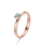 Pierścionek z diamentem różowe złoto AJPZ_073